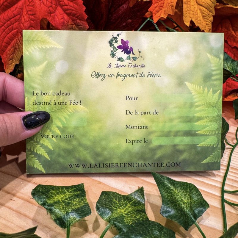 carte cadeau physique